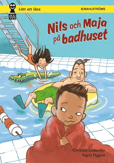 Nils och Maja p badhuset (kartonnage)