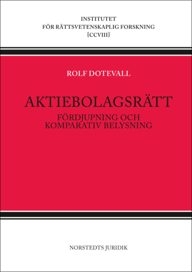 Aktiebolagsrtt : frdjupning och komparativ belysning (hftad)