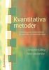 Kvantitativa metoder - Grundl�ggande analysmetoder f�r samh�lls- och beteendevetare