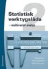 Statistisk verktygsl�da 2 : multivariat analys
