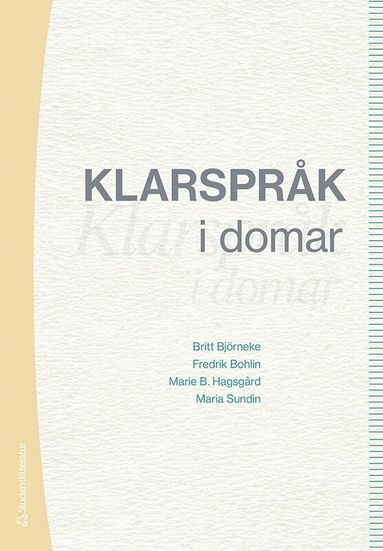 Klarsprk i domar (hftad)