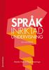 Spr�kinriktad undervisning - - en handbok