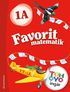 Favorit matematik 1A Elevpaket - Tryckt bok + Digital elevlicens 12 m�n