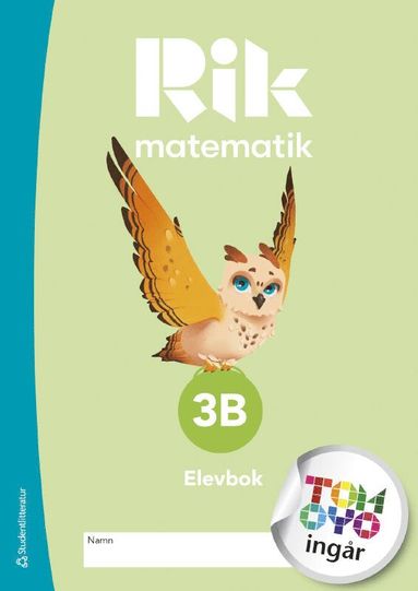 Rik matematik 3B Elevpaket - Tryckt bok + Digital elevlicens 12 mn