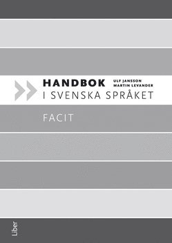 Handbok i svenska sprket Facit (hftad)