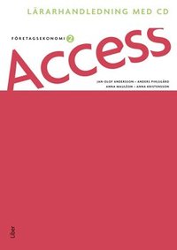Access Företagsekonomi 2, Lärarhandledning med CD