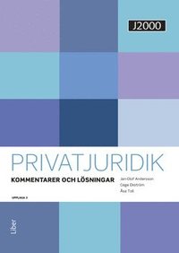 J2000 Privatjuridik Kommentarer och lsningar (hftad)