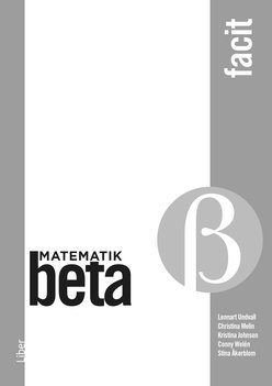 Matematik Beta Facit (inbunden)
