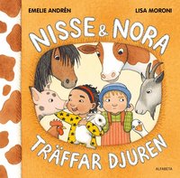 Omslag för Nisse & Nora träffar djuren