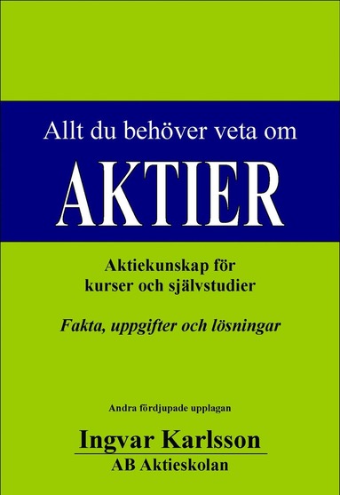Allt du behöver veta om aktier (pocket)
