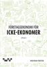 F�retagsekonomi f�r icke-ekonomer Faktabok
