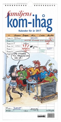 Familjens kom-ihg-kalender 2017 (hftad)