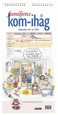 Väggkalender 2021 Familjens kom-ihåg