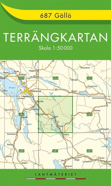 687 Gällö Terrängkartan : 1:50000 (pocket)