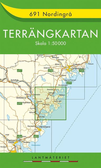 691 Nordingrå Terrängkartan : 1:50000 (storpocket)