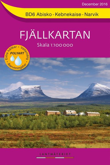 BD6 Abisko-Kebnekaise-Narvik Fjllkartan : Skala 1:100000 (hftad)