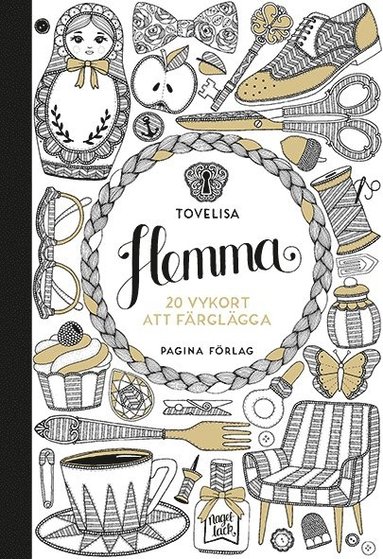 Hemma : 20 vykort att färglägga (häftad)