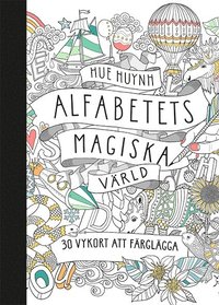 Alfabetets magiska vrld - 30 vykort att frglgga (hftad)