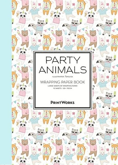 Party Animals - 12 presentpapper i bokform (inbunden)