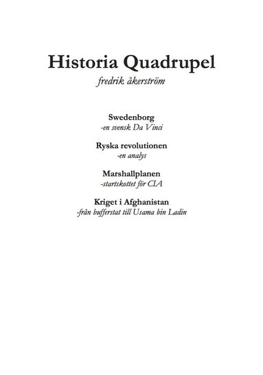 Historia Quadrupel (pocket)