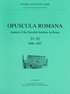 Opuscula Romana Annual of the Swedish Institute in Rome