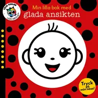 Omslag: Min lilla bok med glada ansikten (stofbok)