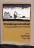 Utbildningsvetenskap : ett kunskapsomr�de under formering