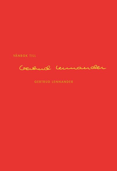 Vnbok till Gertrud Lennander (hftad)