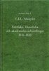 Estetiska, filosofiska och akademiska avhandlingar 1831-1838