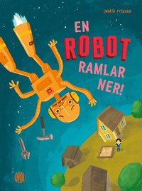 Omslag: En robot ramlar ner