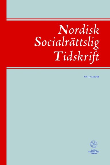 Nordisk socialrttslig tidskrift 3-4(2011) (hftad)