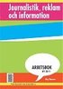Journalistik, reklam och information - Arbetsbok