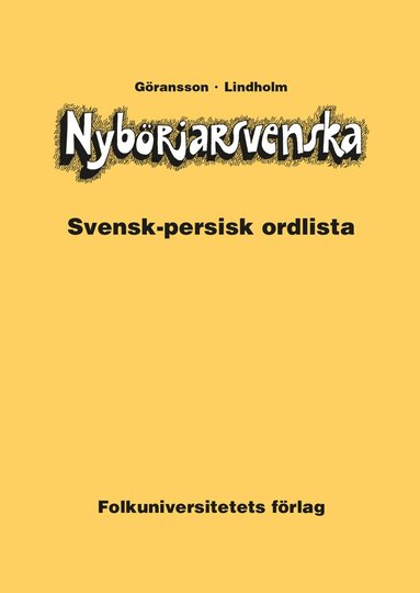 Nybrjarsvenska svensk-persisk ordlista (hftad)
