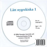 Lätt nygrekiska 1 cd audio (cd-bok)