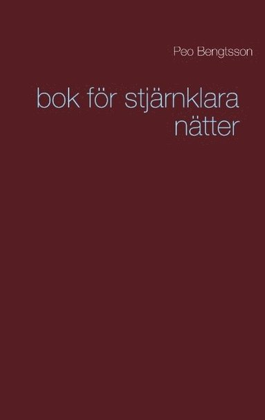 Bok fr stjrnklara ntter (pocket)