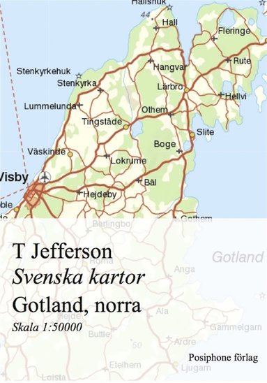 Svenska kartor: Gotland, norra delen (inbunden)