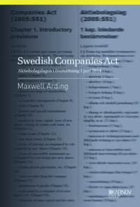 Swedish Companies Act - Aktiebolagslagen i versttning (hftad)