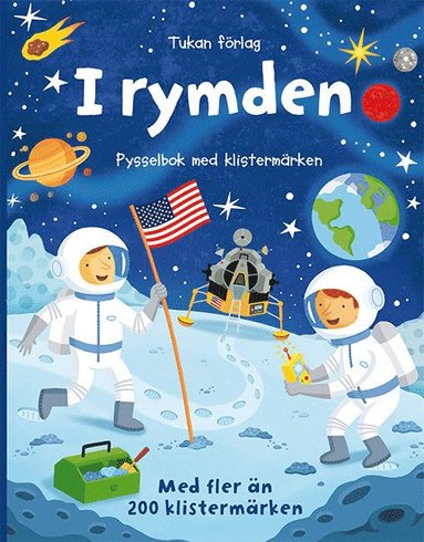 I rymden : pysselbok med klistermken (hftad)