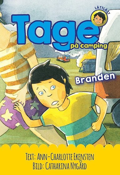 Tage p camping. Branden (inbunden)