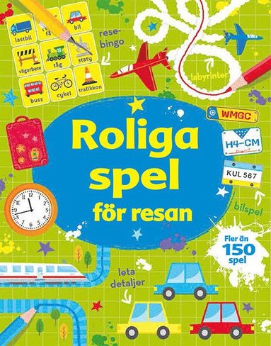 Roliga spel för resan (inbunden)