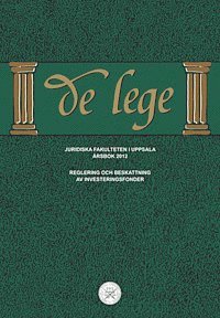 De lege rsbok 2012 : Reglering och beskattning av investeringsfonder (hftad)