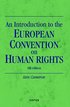 An introduction to the European convention on human rights