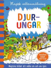 Omslag: Magisk vattenmålning. Djurungar