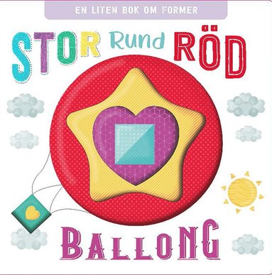 Stor, rund, rd Ballong (inbunden)
