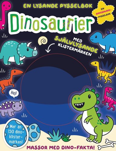 En lysande pysselbok Dinosaurier (inbunden)