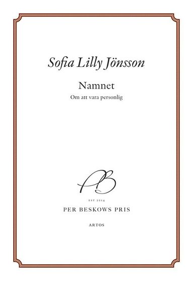 Namnet : om att vara personlig (pocket)