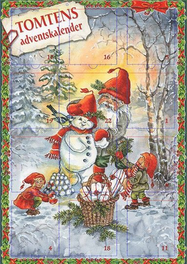 Tomtens adventskalender (kartonnage)