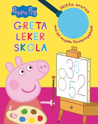 Greta leker skola : hitta svaren med det magiska förstoringsglaset! (kartonnage)