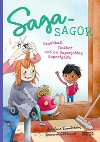 Omslag: Bananbus, finskor och en superjobbig superhjälte