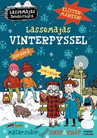 Omslag: LasseMajas vinterpyssel med klistermärken